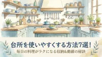 台所を使いやすくする方法7選！毎日の料理がラクになる収納&動線の秘訣