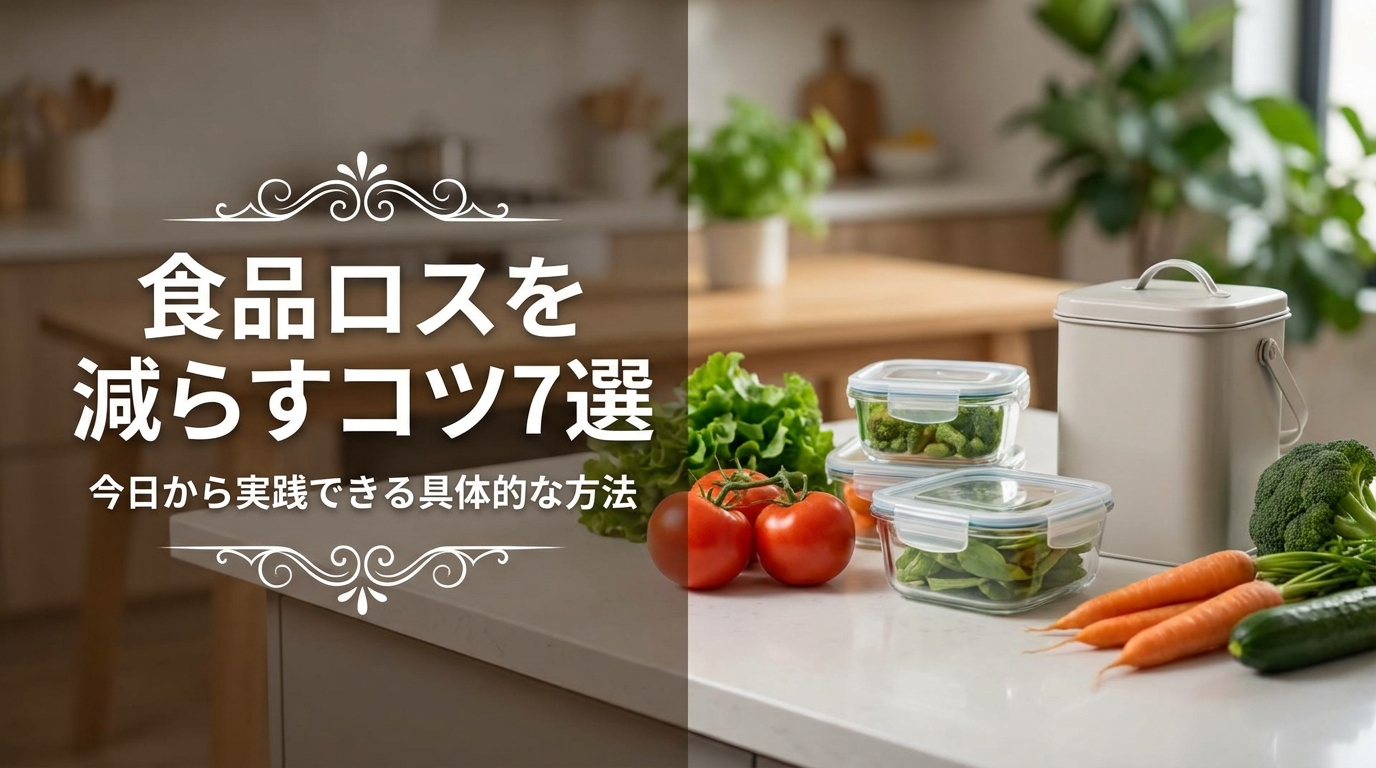 食品ロスを減らすコツ7選｜今日から実践できる具体的な方法