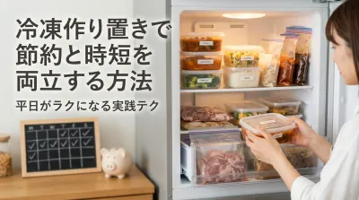 冷凍作り置きで節約と時短を両立する方法｜平日がラクになる実践テク