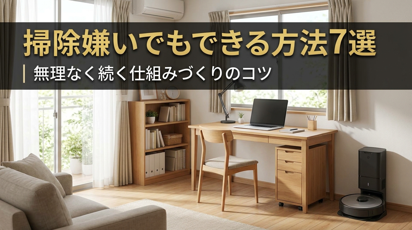 掃除嫌いでもできる方法7選|無理なく続く仕組みづくりのコツ