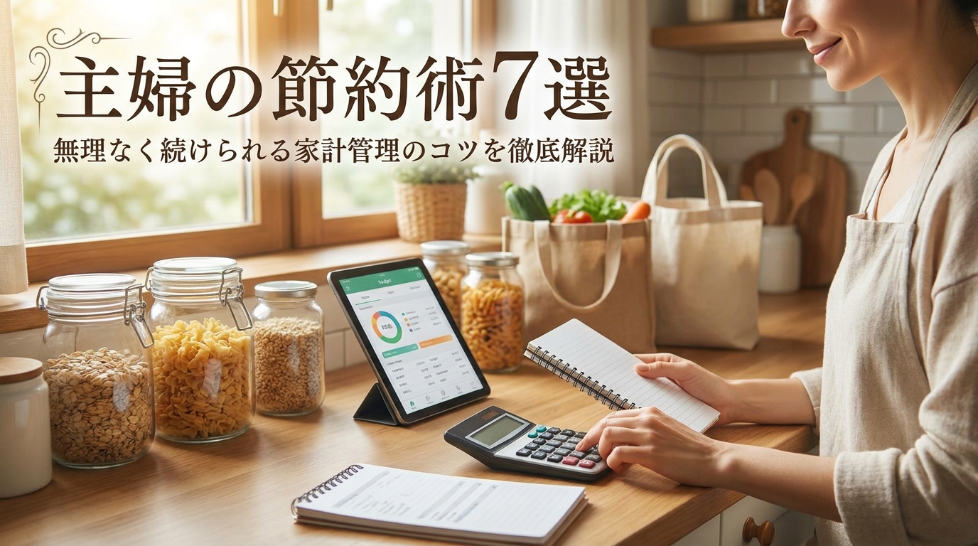 主婦の節約術7選|無理なく続けられる家計管理のコツを徹底解説