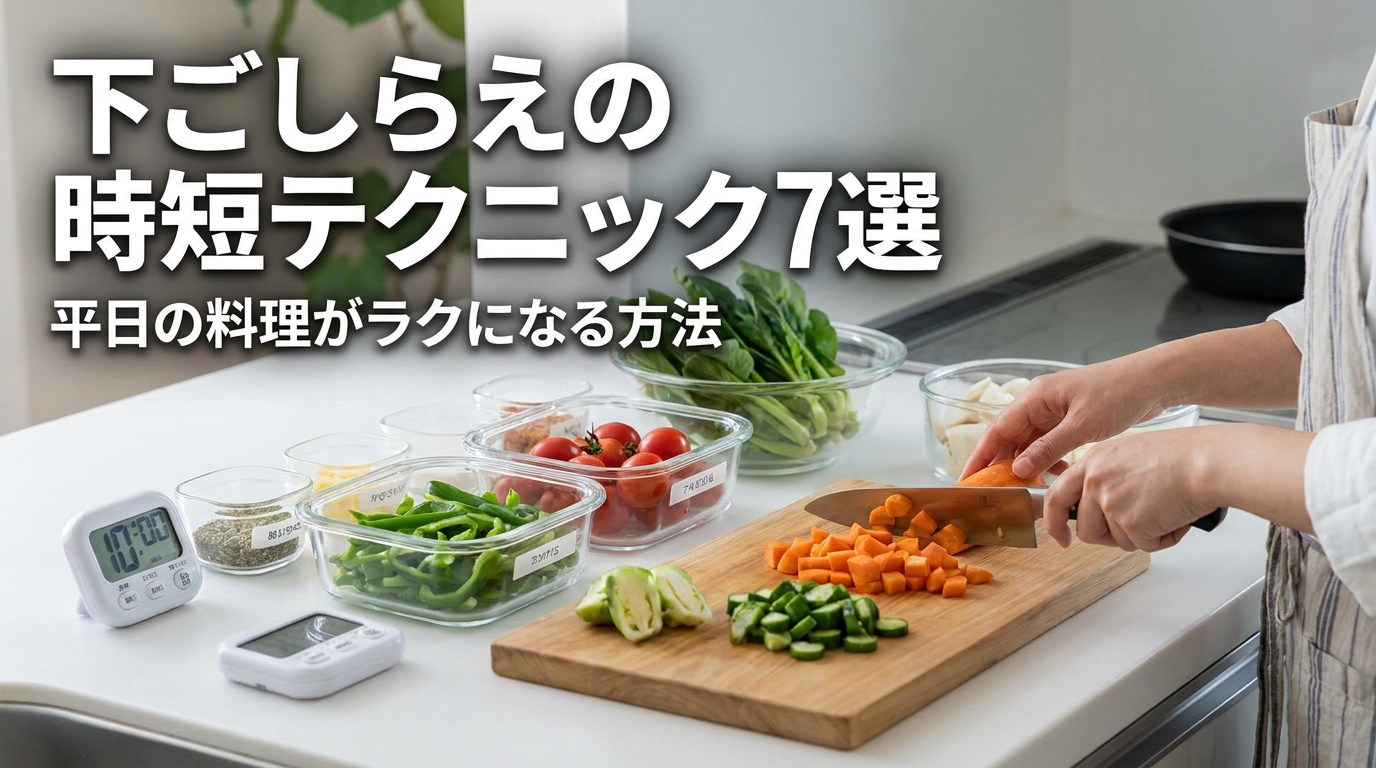 下ごしらえの時短テクニック7選｜平日の料理がラクになる方法