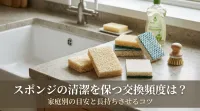 スポンジの清潔を保つ交換頻度は？家庭別の目安と長持ちさせるコツ