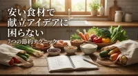 安い食材で献立アイデアに困らない7つの節約テクニック