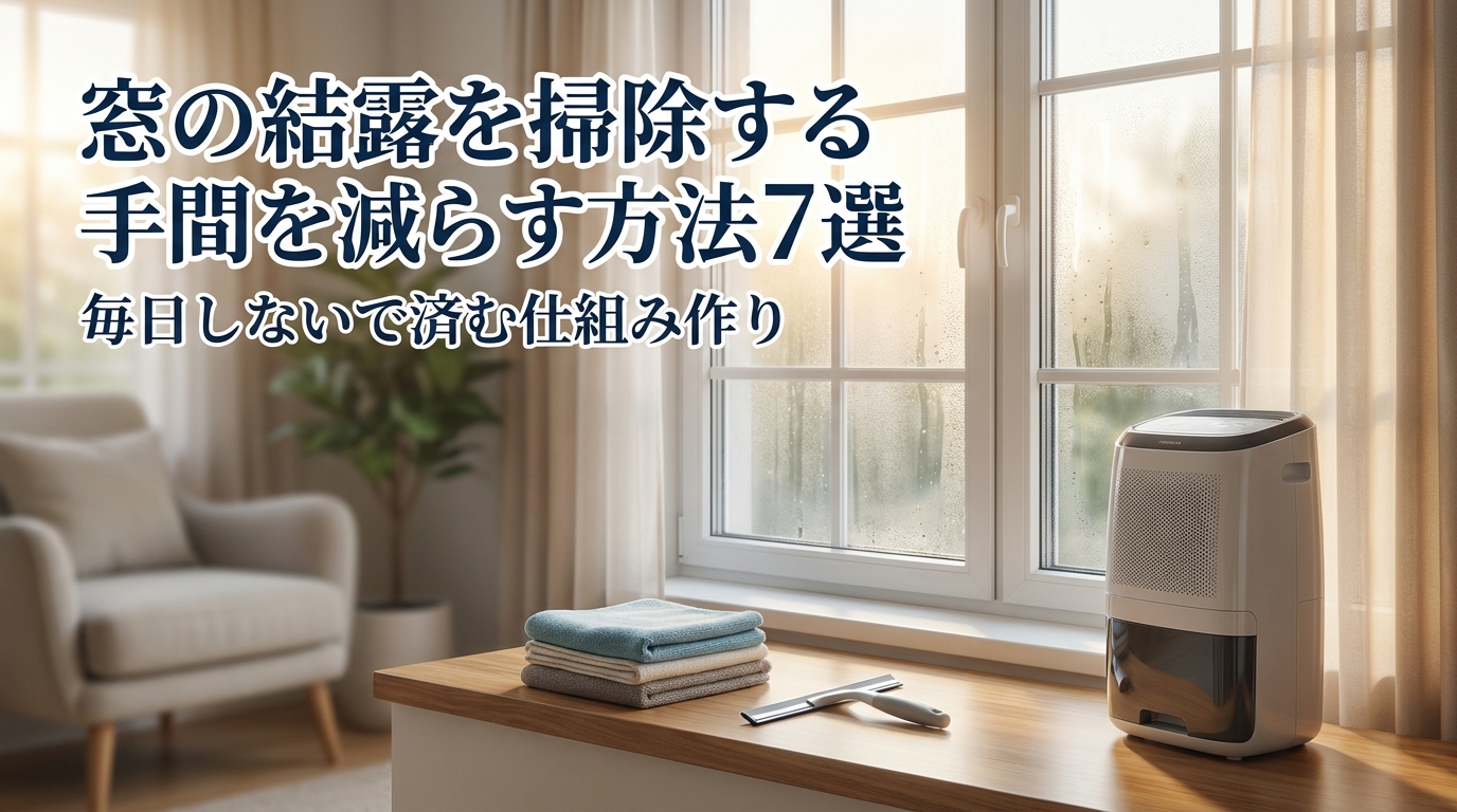 窓の結露を掃除する手間を減らす方法7選｜毎日しないで済む仕組み作り