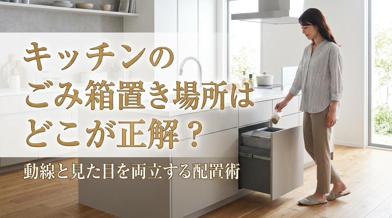 キッチンのごみ箱置き場所はどこが正解?動線と見た目を両立する配置術