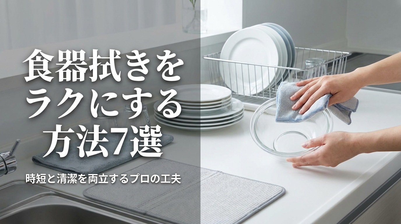 食器拭きをラクにする方法7選｜時短と清潔を両立するプロの工夫