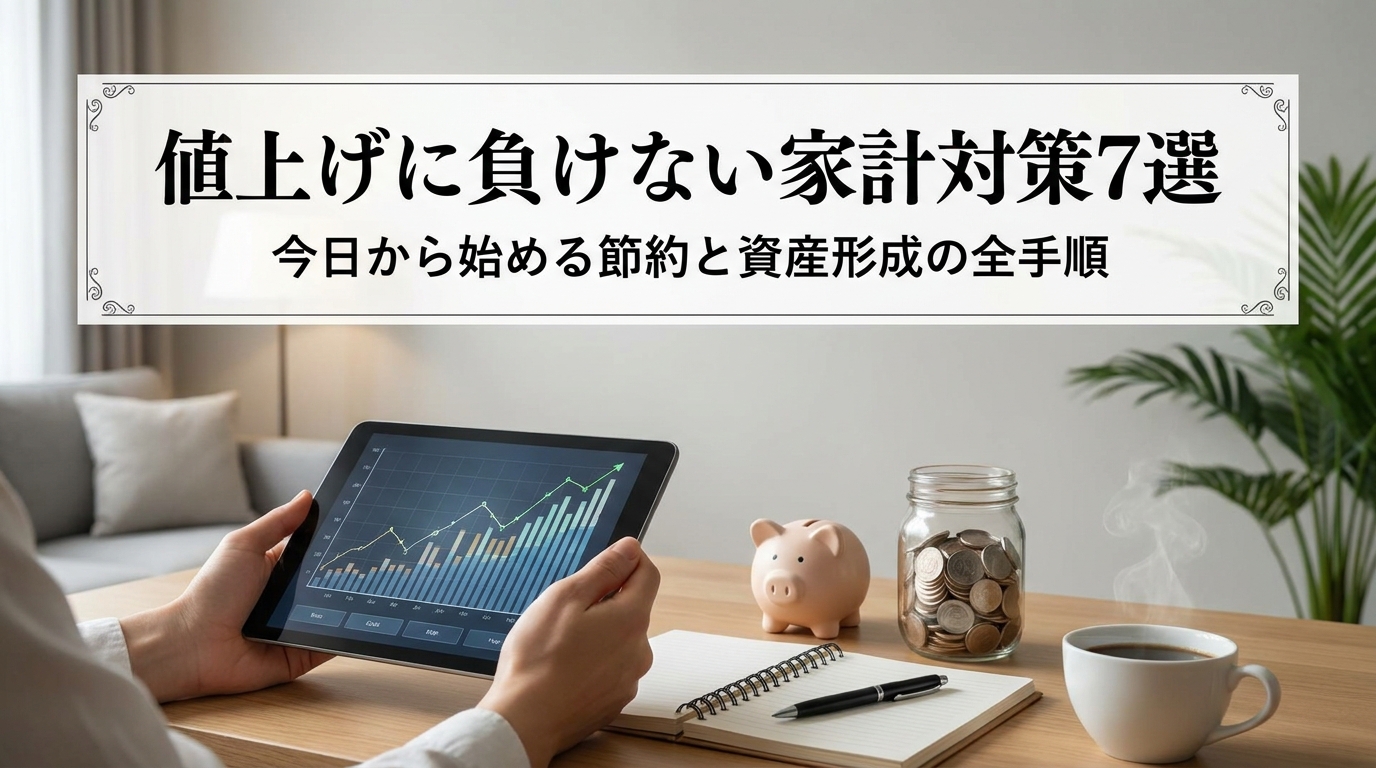 値上げに負けない家計対策7選｜今日から始める節約と資産形成の全手順