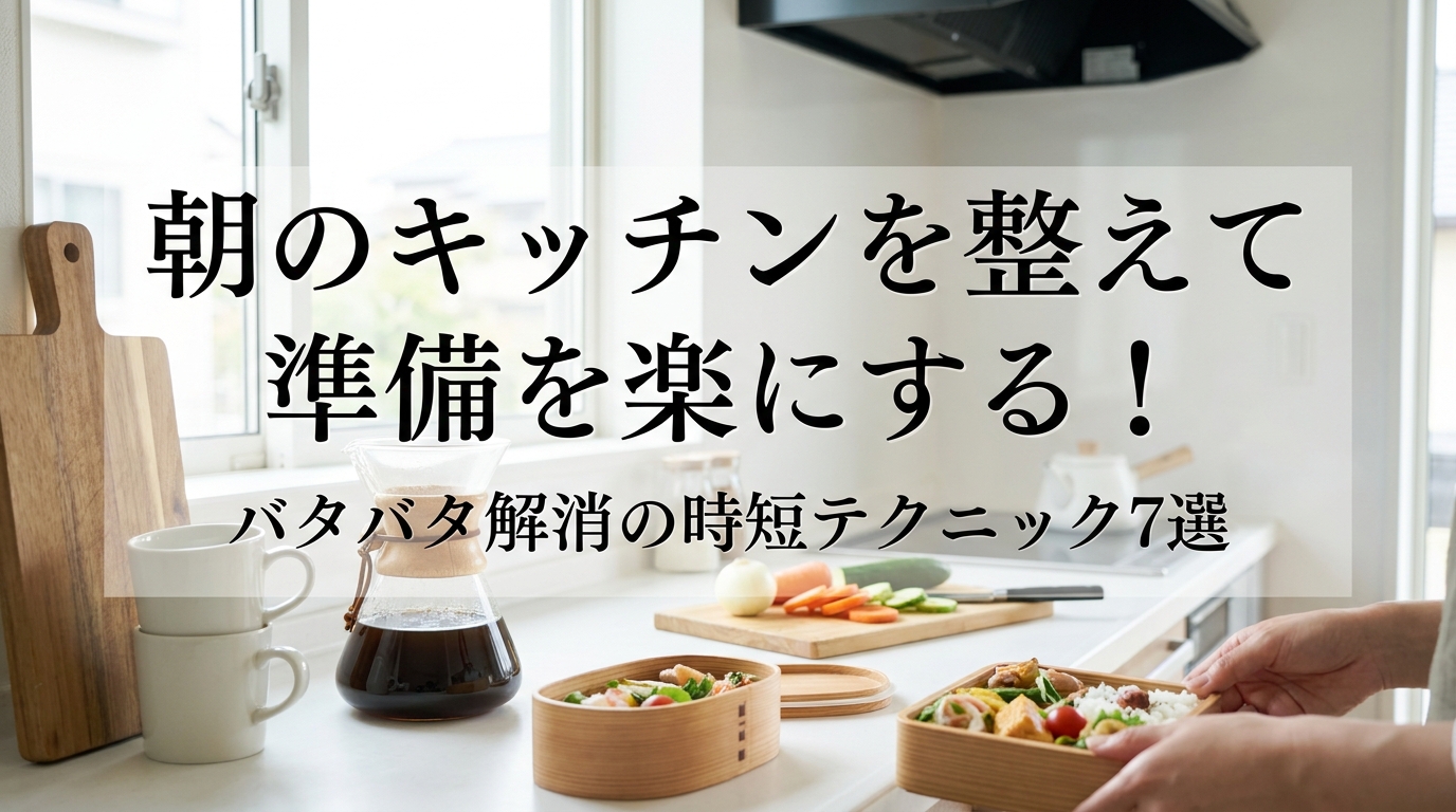 朝のキッチンを整えて準備を楽にする!バタバタ解消の時短テクニック7選