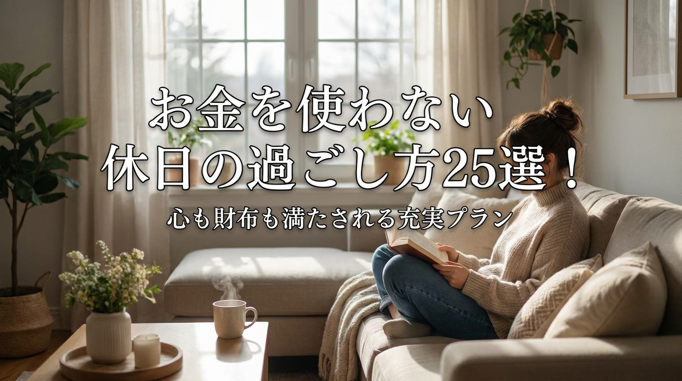 お金を使わない休日の過ごし方25選！心も財布も満たされる充実プラン