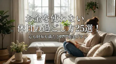 お金を使わない休日の過ごし方25選！心も財布も満たされる充実プラン