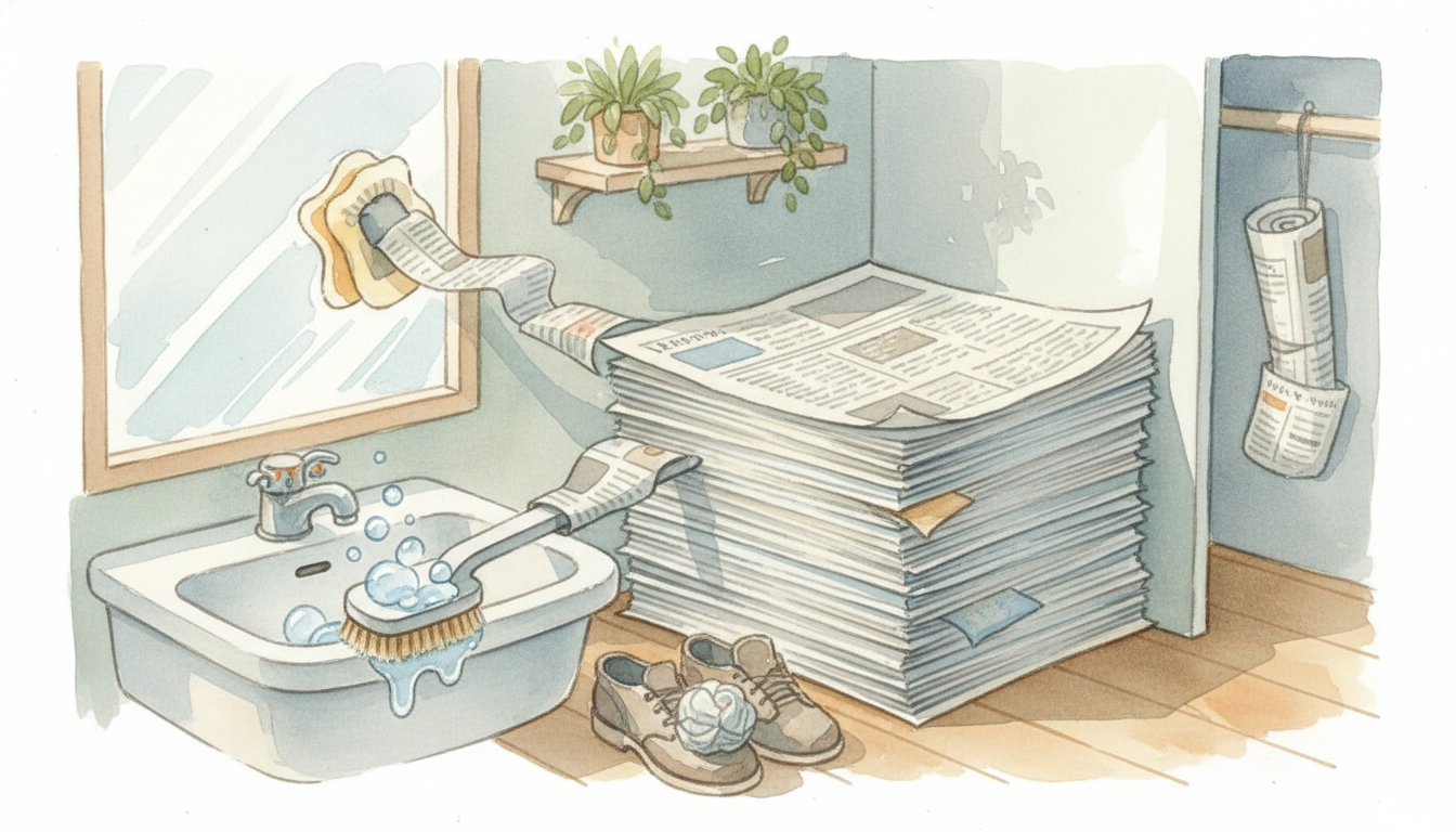 掃除だけじゃない！新聞紙の消臭・防湿活用法
