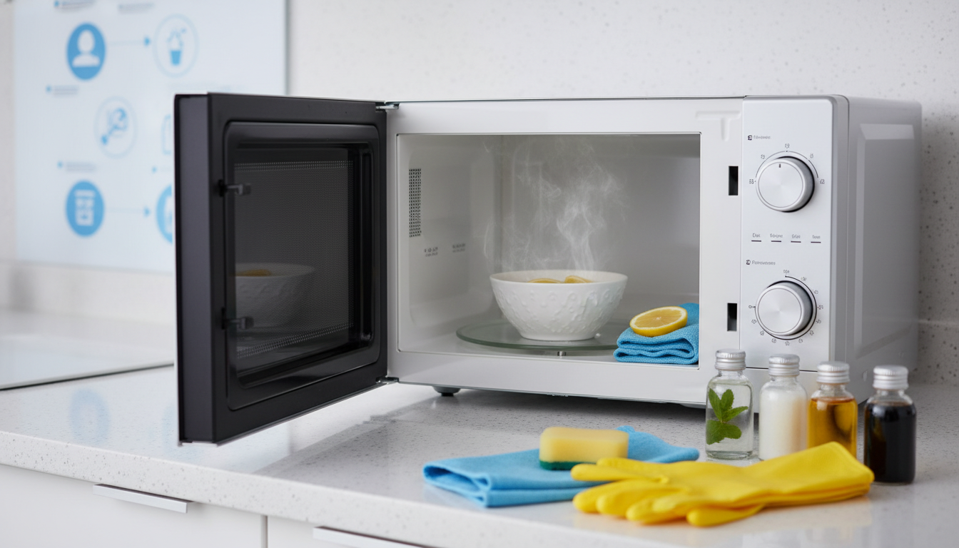 電子レンジ掃除でやってはいけないこと