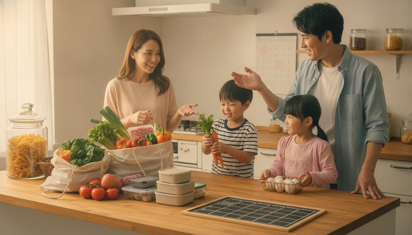 4人家族の食費やりくりは「週単位の予算管理」と「まとめ買い」がカギ